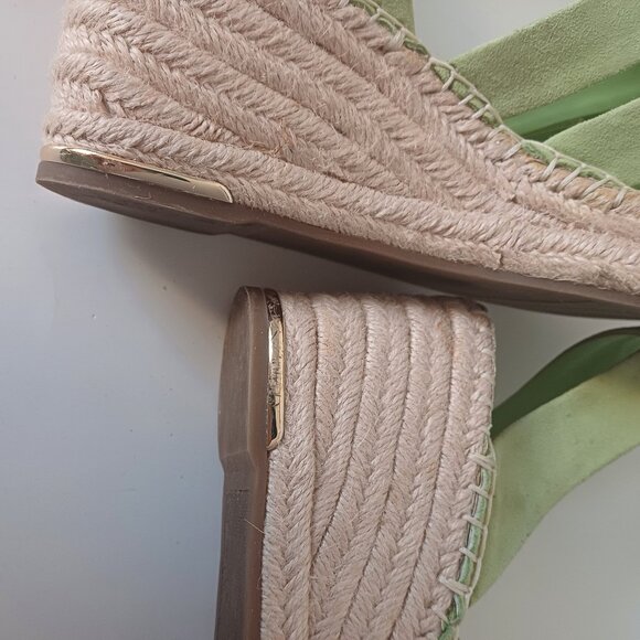 Franco Sarto Light Green Wedge Ankle Strap Sandals Size 8.5 - Picture 8 of 9